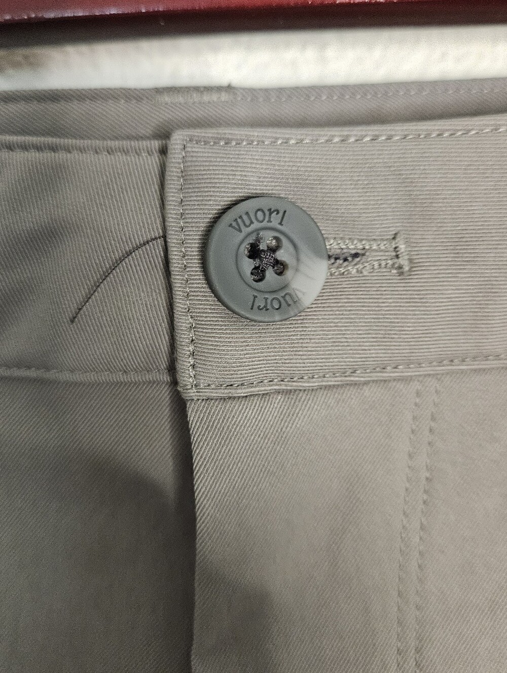 Vuori V427 Meta Pant Gray 33 Waist 27.25" Inseam Flat Front 5 Pocket - Picture 5 of 8
